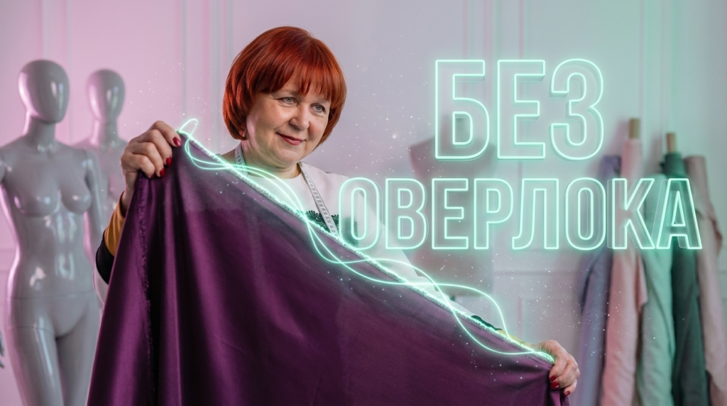 Пример аккуратной обработки краев ткани вручную или на обычной машинке без использования специального оверлока.