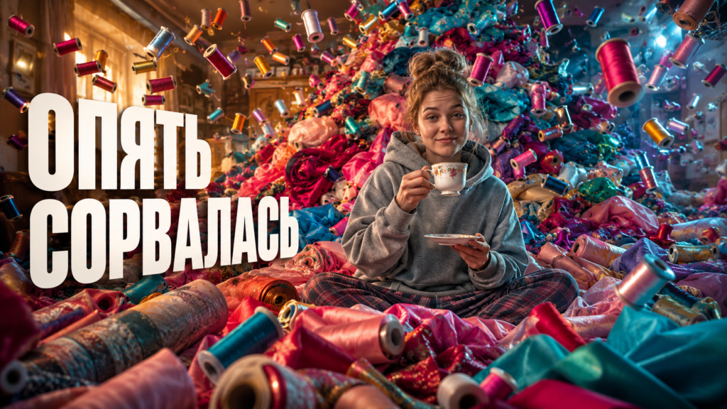 Наглядное сравнение французского шва и обработки края зигзагом на ткани, показывающее разницу в плотности и качестве строчки.