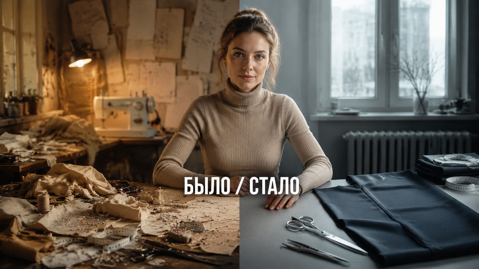 Швея за машинкой, испытывающая напряжение и усталость из-за излишнего перфекционизма при создании новой одежды.