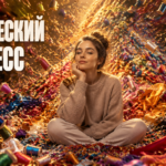 Фигура человека с отметкой пяти точек, определяющих правильную посадку одежды по фигуре без сложных портновских терминов.