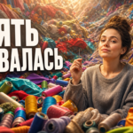 Женщина рассматривает посадку новой одежды в зеркале примерочной, оценивая фасон, размер и детали кроя перед покупкой.
