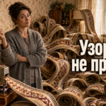 Вязаное изделие с резинкой московским швом, где узор основного полотна повторяется на узкой кромке края