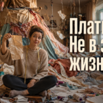 Женщина за сорок осваивает шитьё, раскладывает ткань и выкройки на столе, учится швейному делу с нуля